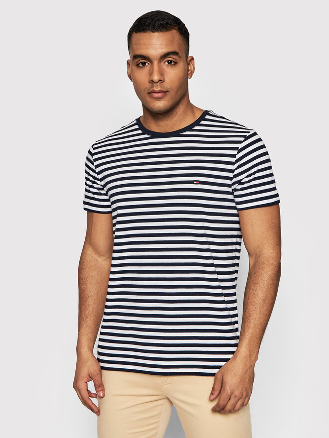 Tommy Hilfiger Tommy Hilfiger Marškinėliai MW0MW10800 Tamsiai mėlyna Slim Fit