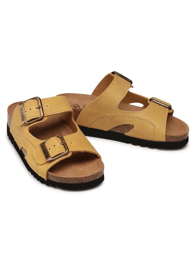 Scholl Παντόφλες Scholl Moldava Med 1061 MF23008 Κίτρινο