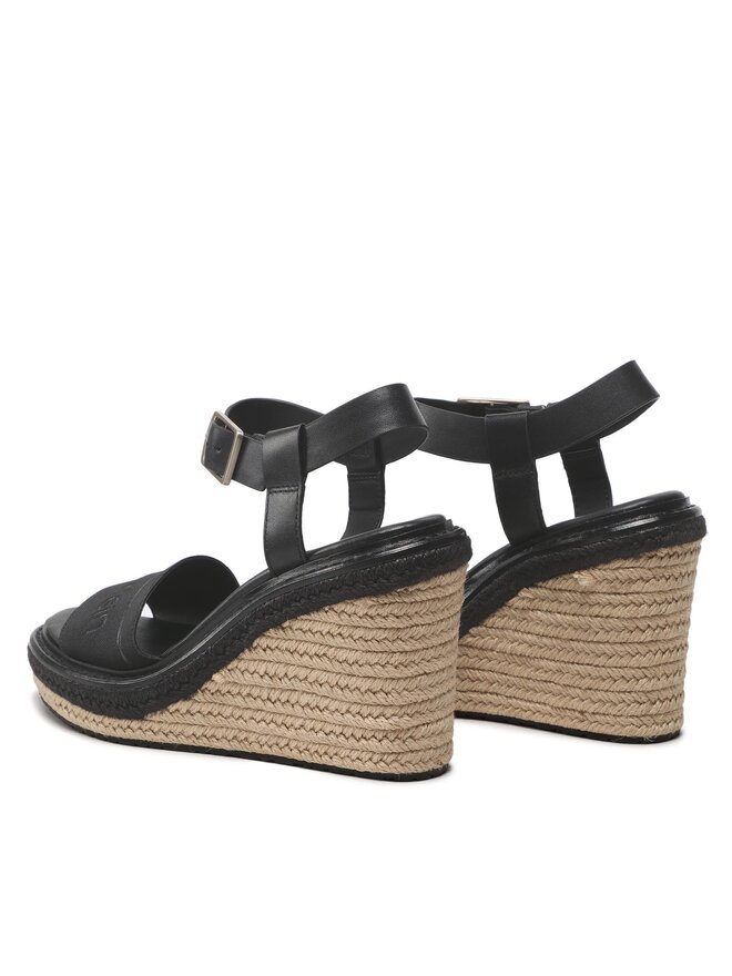 Calvin Klein Espadrilky Calvin Klein Wedge 70HH HW0HW01499 Čierna