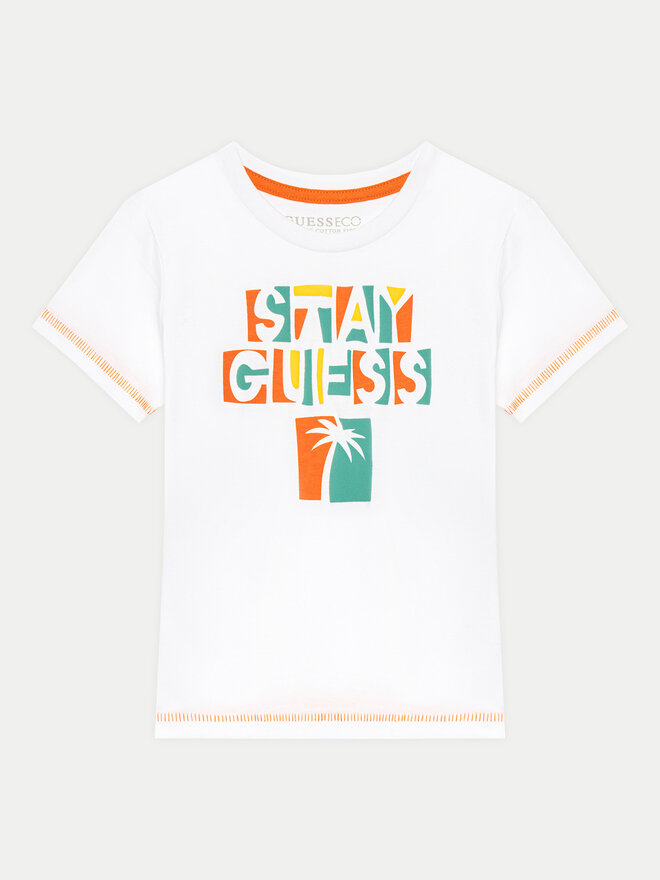 Guess Guess Marškinėliai N5GI15 K8HM4 Balta Regular Fit