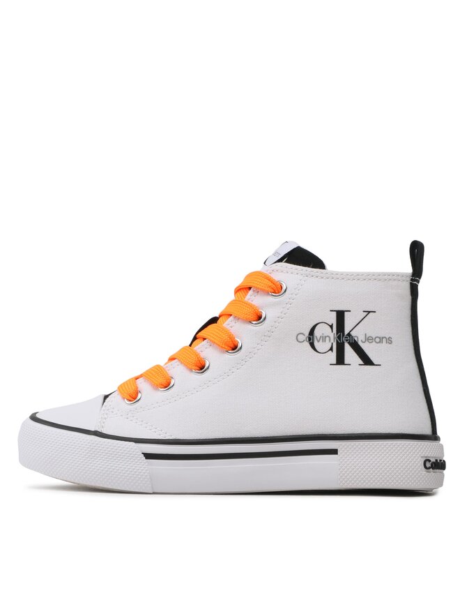 Calvin Klein Jeans Tornacipő Calvin Klein Jeans High Top Lace Up Sneaker V3X9-80569-0890X002 M Fehér