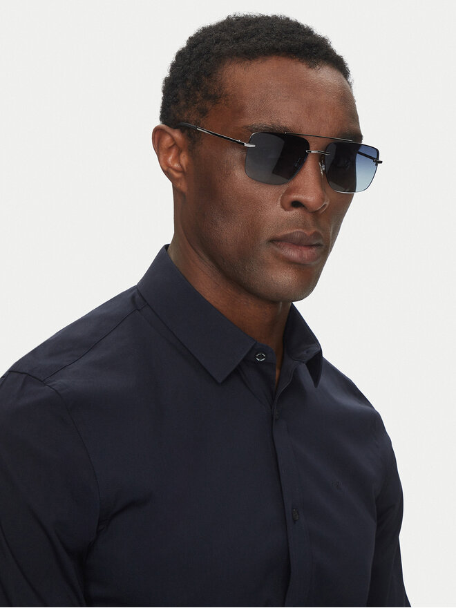 Trussardi Okulary przeciwsłoneczne Trussardi TSM3025 Granatowy