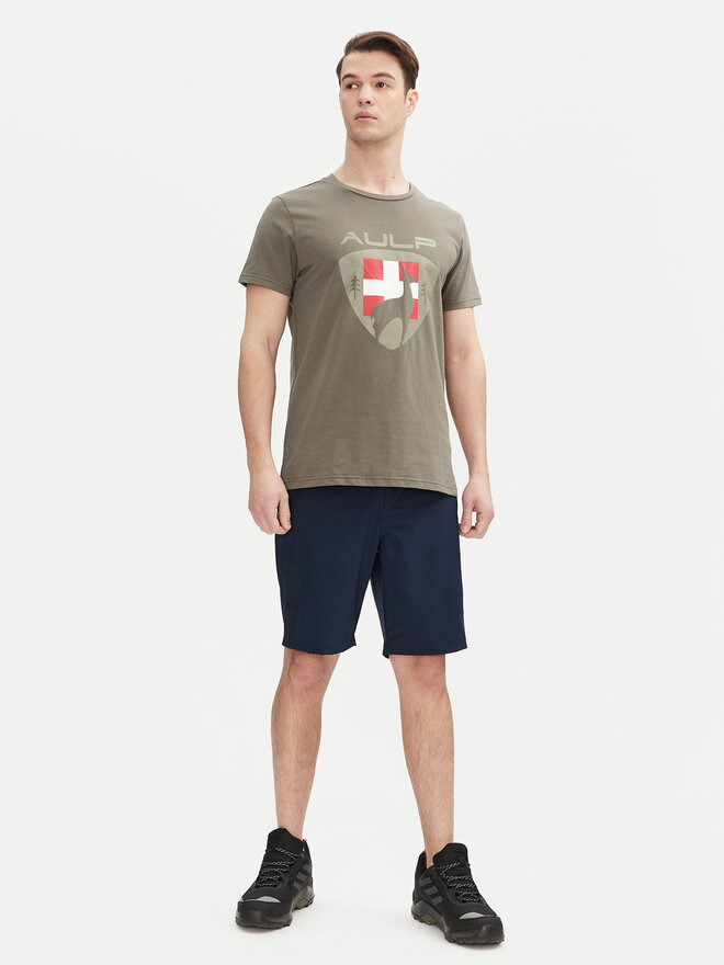 Aulp Aulp Футболка Roque Хакі Regular Fit