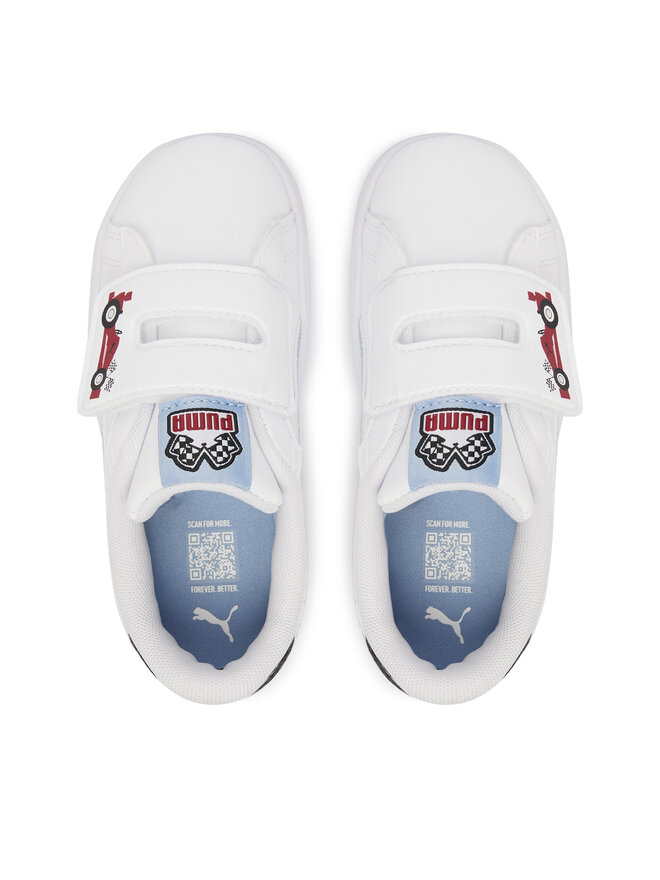 Puma Снікерcи Puma Puma Smash 3.0 Racing Crew V 408386 01 Білий