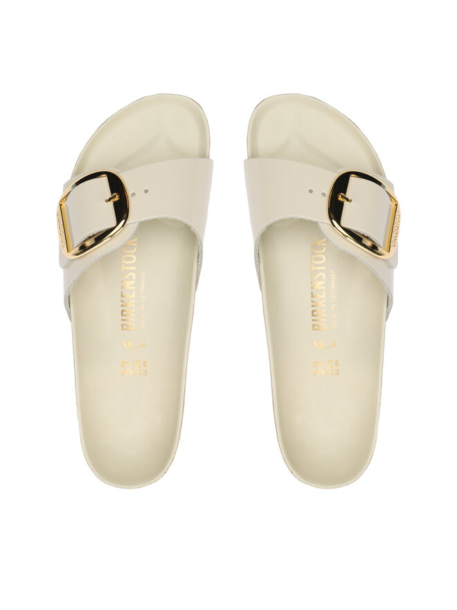 Birkenstock Pantoletten Birkenstock Madrid Big Buckle 1025298 Beige