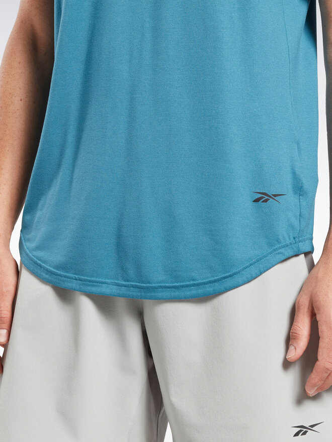Reebok Reebok Majica ACTIVCHILL+DREAMBLEND T-Shirt HR6167 Modra Regular Fit