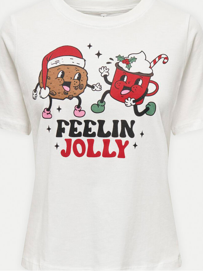 ONLY ONLY Camiseta Rosie 15332339 Blanco Regular Fit