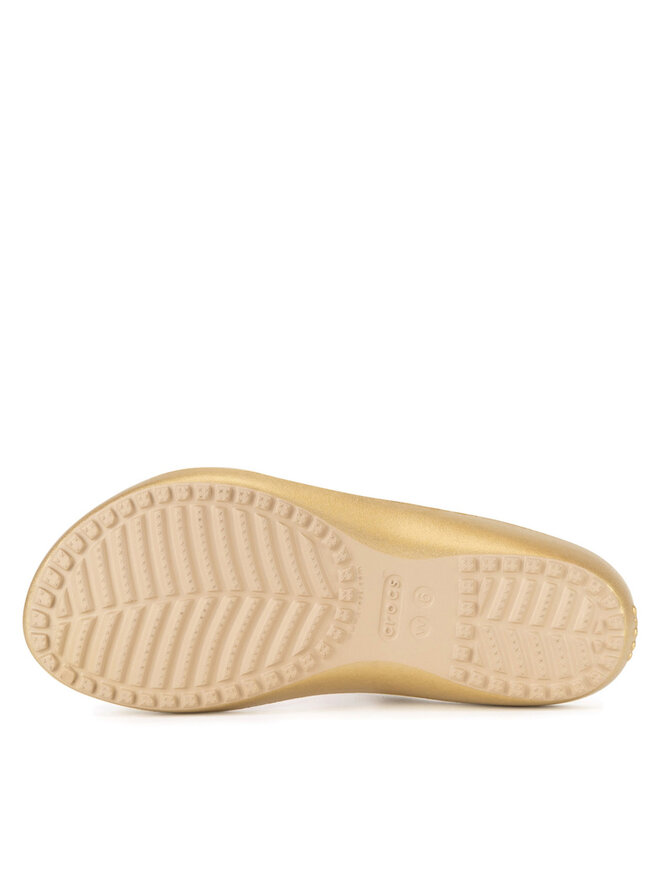 Crocs Şlapi Crocs KADEE II METALLIC SANDAL W 210147-710 Auriu