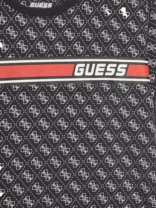 Guess Guess Marškinėliai L4YI47 J1314 Juoda Regular Fit
