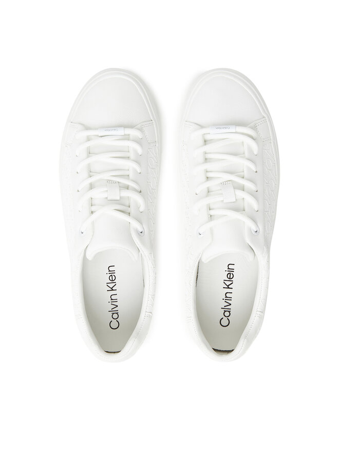 Calvin Klein Αθλητικά Calvin Klein Vulc Lace Up Mono Pu HW0HW02573 Λευκό