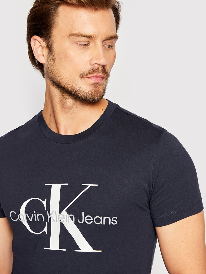 Calvin Klein Jeans Calvin Klein Jeans T-Shirt J30J320935 Dunkelblau Slim Fit
