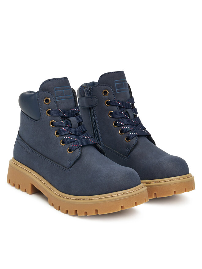 Tommy Hilfiger Schnürstiefeletten Tommy Hilfiger T3X5-34125-1269 S Dunkelblau