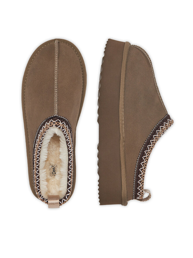 DeeZee Kapcie DeeZee 0B780P-P Khaki