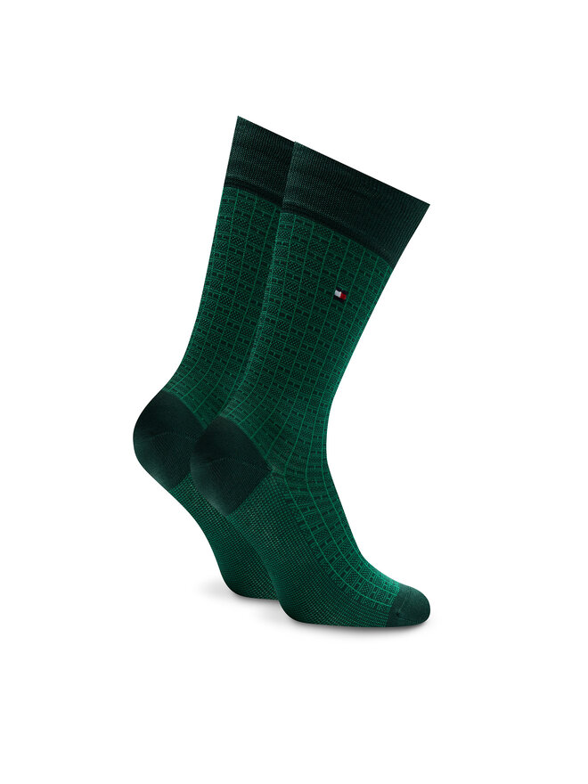 Tommy Hilfiger Calcetines altos para hombre Tommy Hilfiger 701230606 Verde
