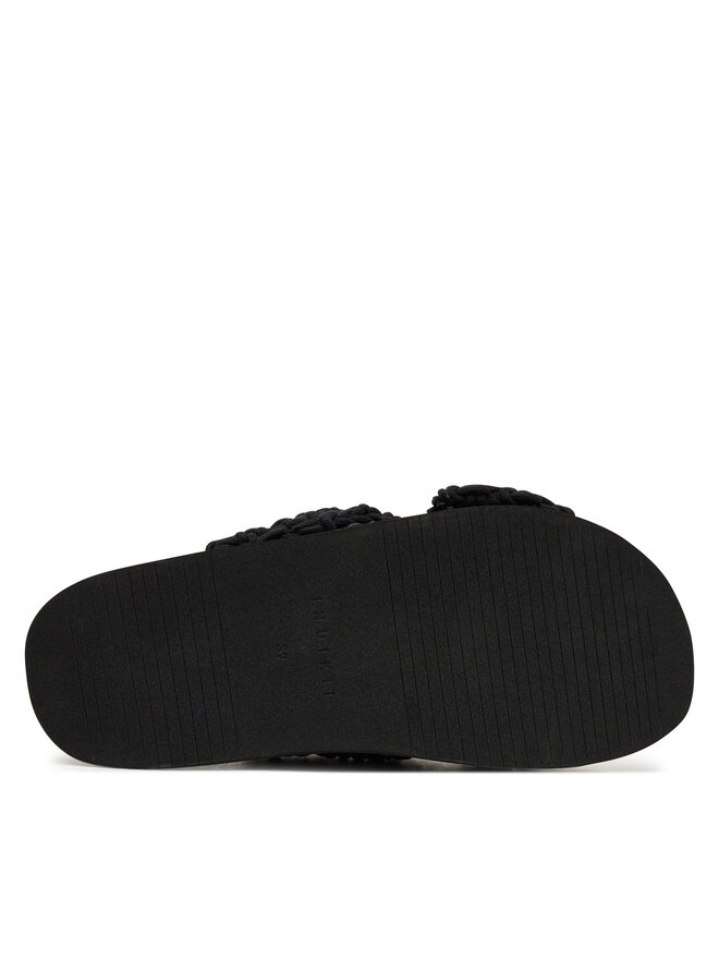 Inuikii Pantoletten Inuikii Woven Stones Platform 1004.005.0043 Schwarz