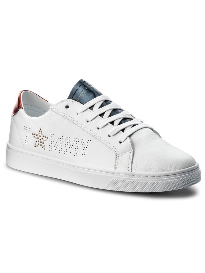 Tommy star metallic sneaker hotsell