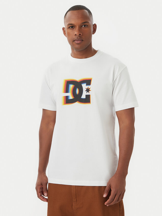 DC Shoes DC Shoes T-Shirt Tracer Star Hss ADYZT05444 Weiß Heritage Fit