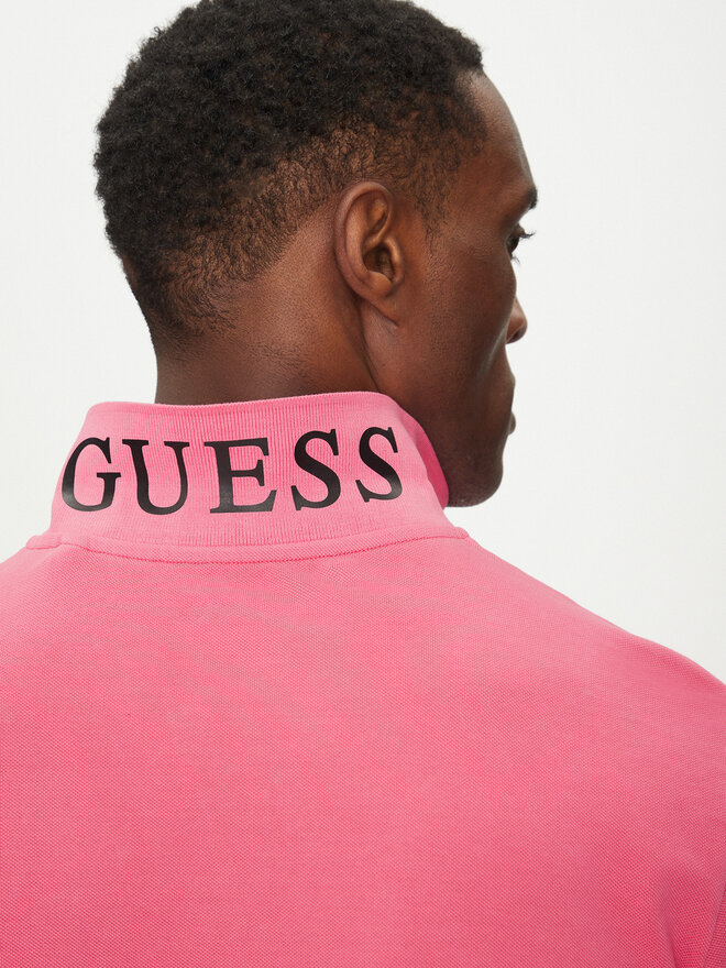 Guess Guess Pólóing F5GP00 K9WF1 Rózsaszín Regular Fit