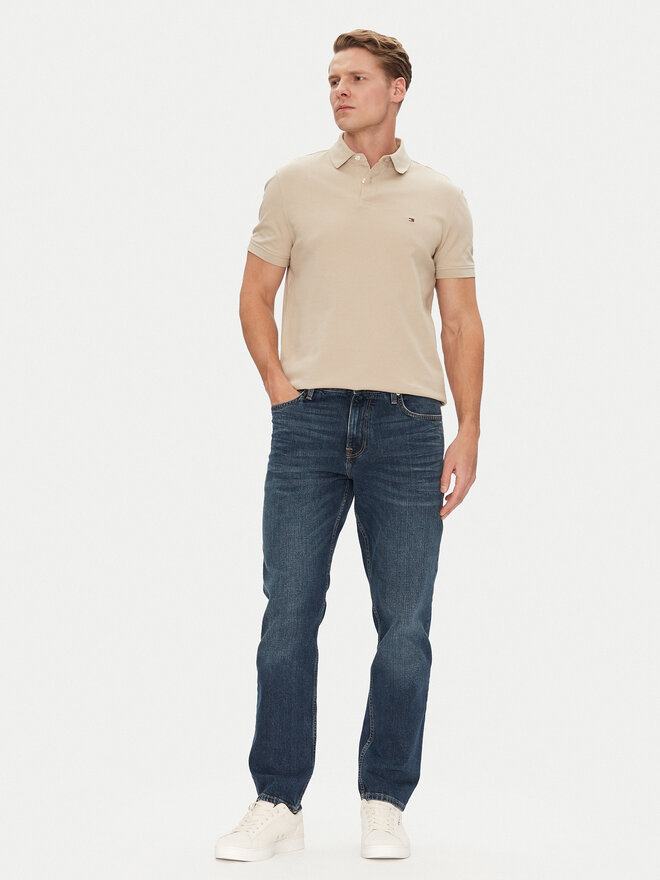 Tommy Hilfiger Tommy Hilfiger Поло 1985 MW0MW17770 Бежевий Regular Fit