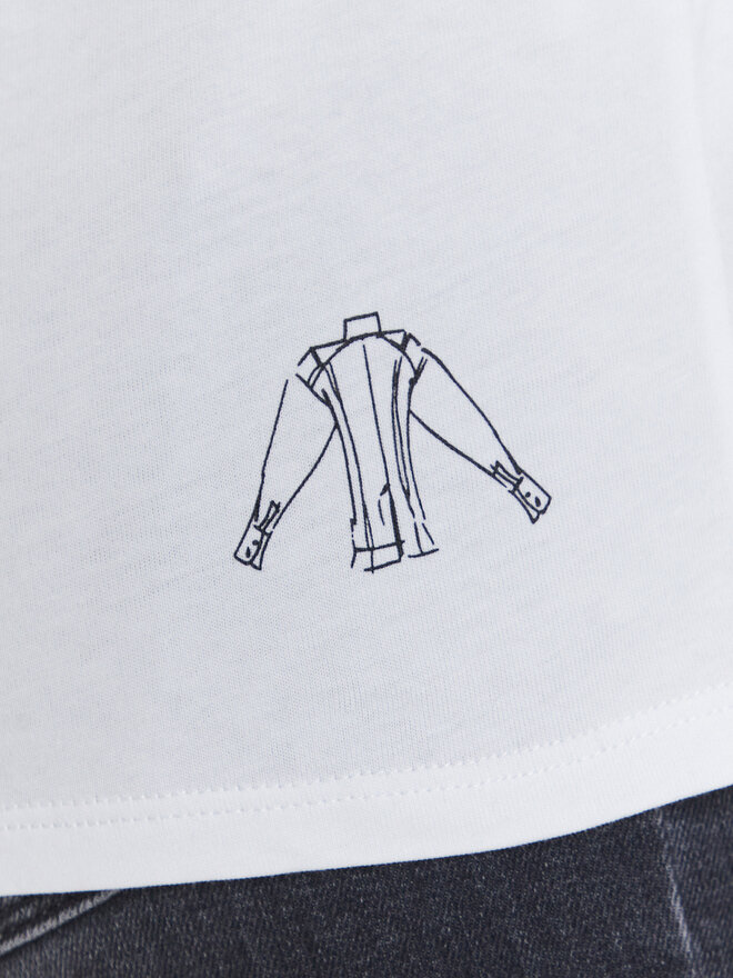 KARL LAGERFELD KARL LAGERFELD Camiseta A3W17099 Blanco Regular Fit