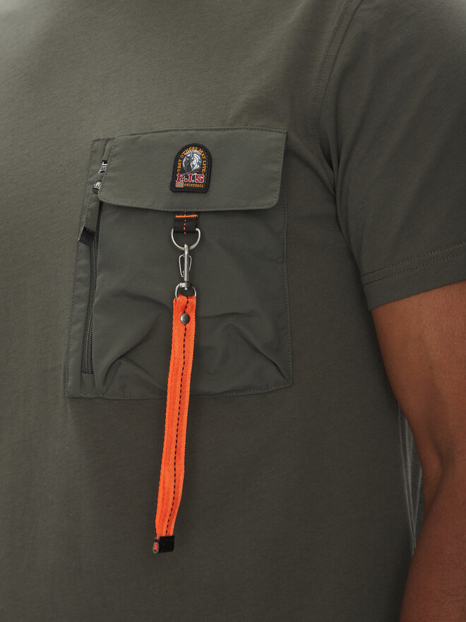 Parajumpers Parajumpers Marškinėliai Mojave 25SMPMTSRE07 Žalia Regular Fit