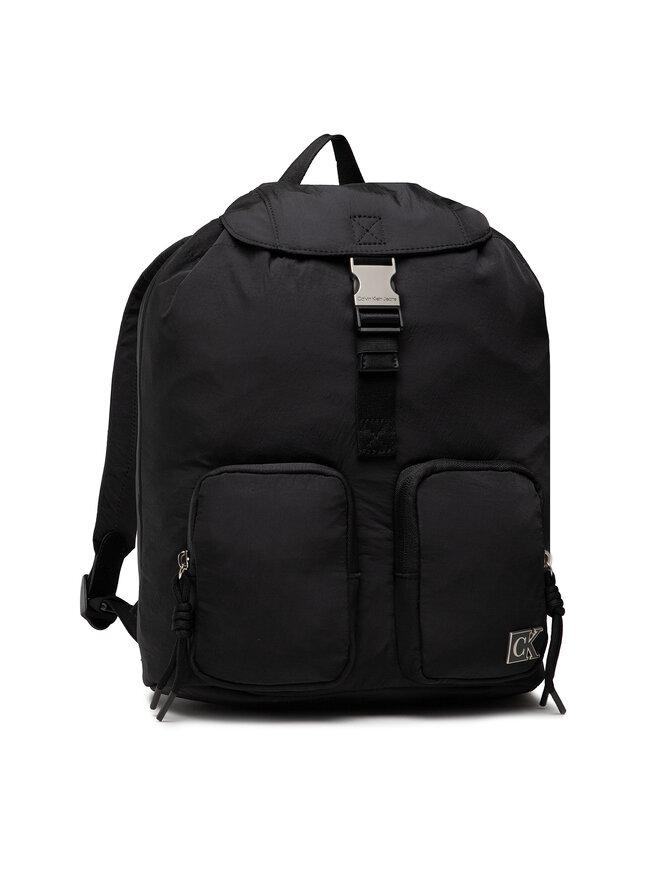 Calvin Klein Jeans Rucksack Calvin Klein Jeans Feminine Nylon Flap Bp30 K60K608820 Schwarz