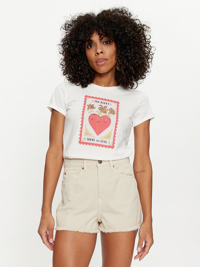 TWINSET TWINSET T-Shirt 241TT2411 Λευκό Regular Fit
