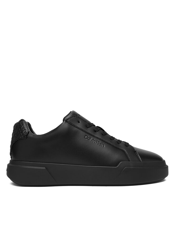Calvin Klein Sportcipők Calvin Klein Chunky Cupsole Laceup Lth Bt Aop HM0HM02070 Fekete