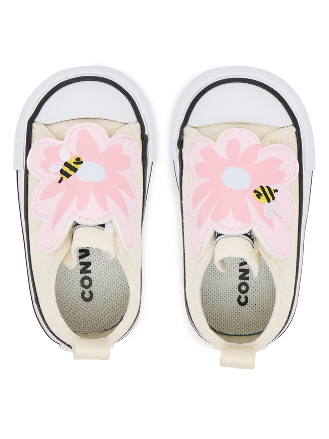 Converse Bambas Converse Chuck Taylor All Star One Strap Embroidered Floral Easy On A13452C Écru