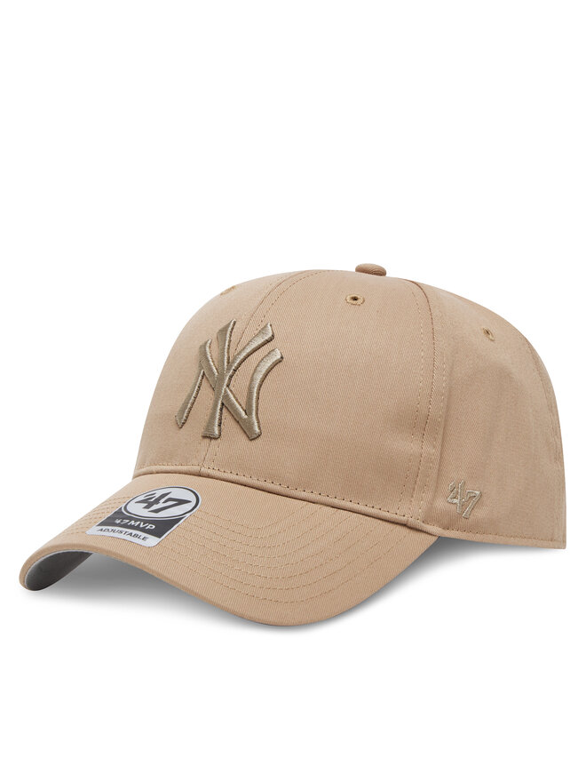 47 Brand Czapka z daszkiem 47 Brand MLB New York Yankees Raised Basic '47 MVP B-RAC17CTP Khaki
