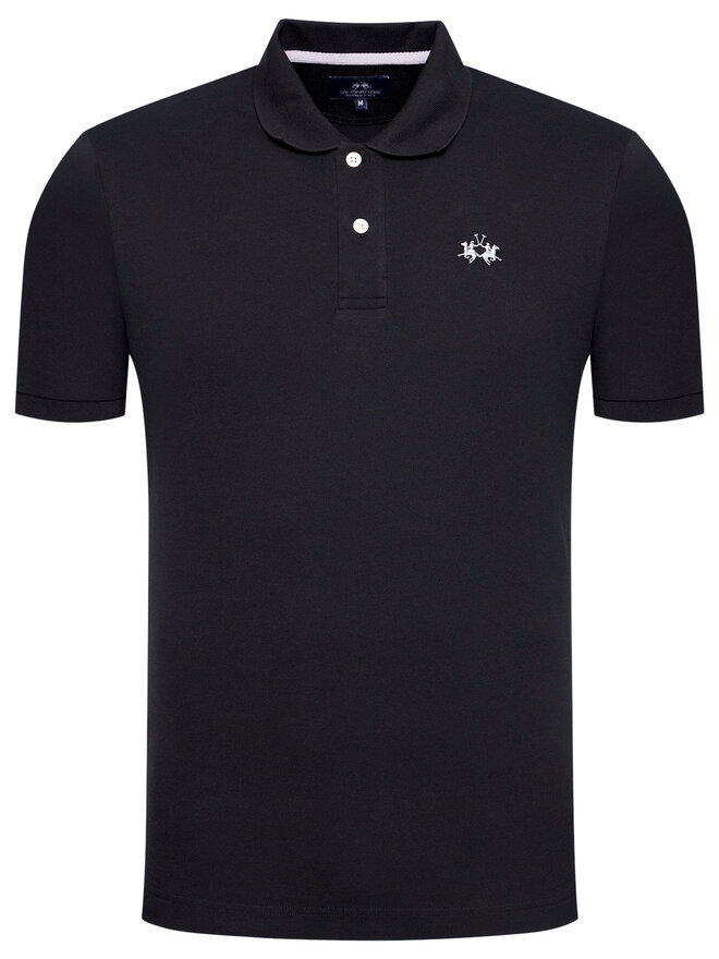 La Martina La Martina Poloshirt BPMP01 PK031 Schwarz Regular Fit
