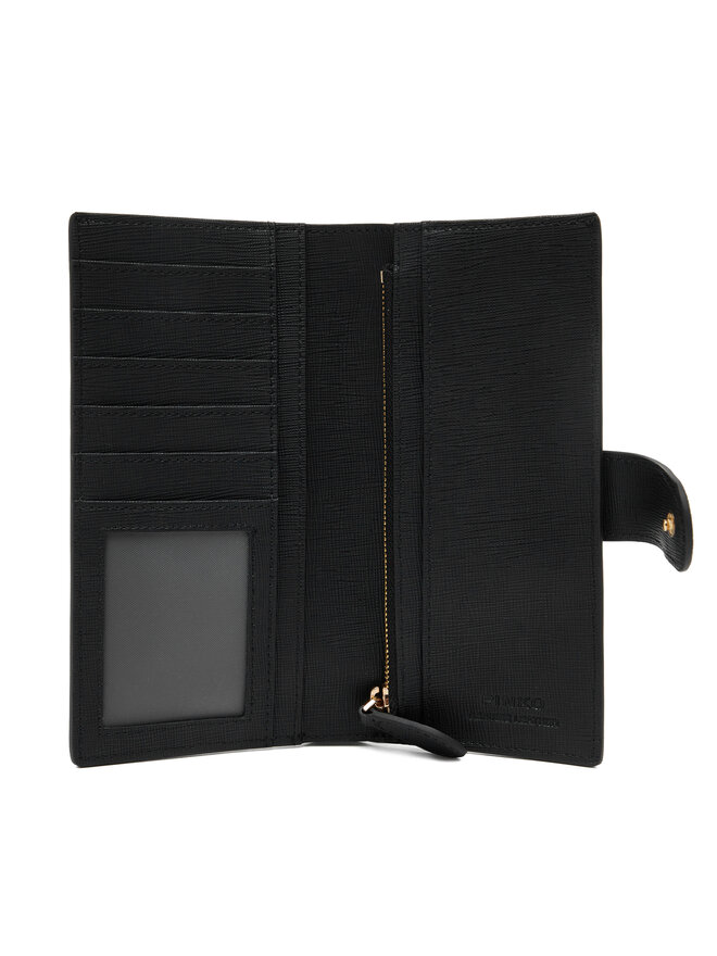 PINKO Duży Portfel Damski PINKO Continental Wallet PE 25 PCPL 104354 A29P Czarny