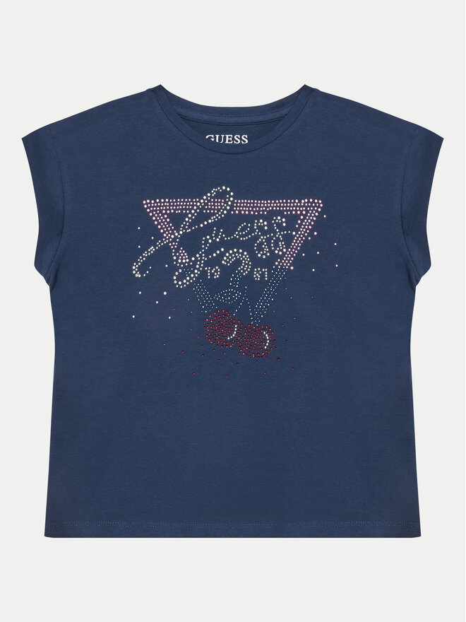 Guess Guess Marškinėliai J5GI01 K6YW4 Tamsiai mėlyna Boxy Fit
