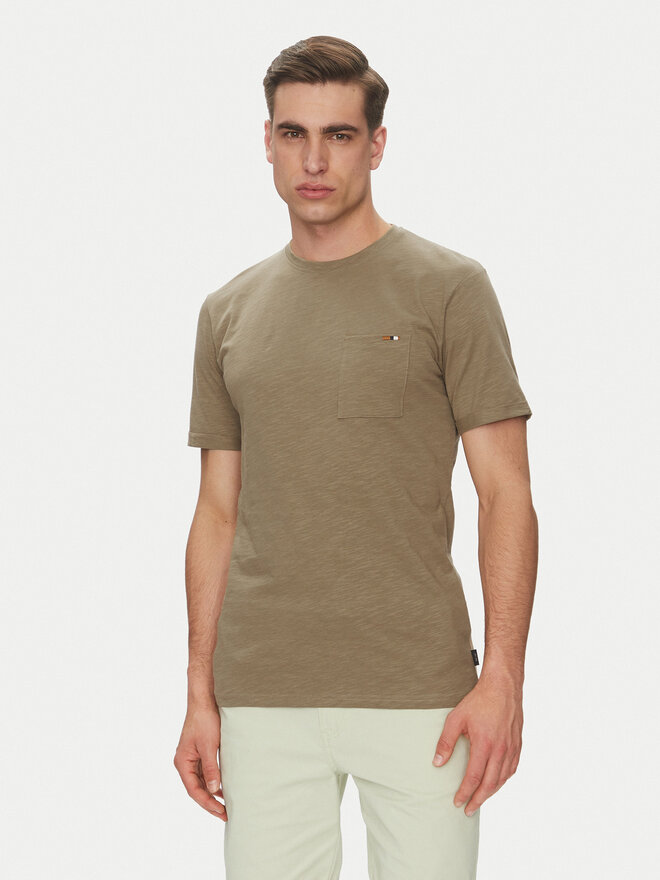 INDICODE INDICODE Póló Inandorra 41-104 Khaki Regular Fit