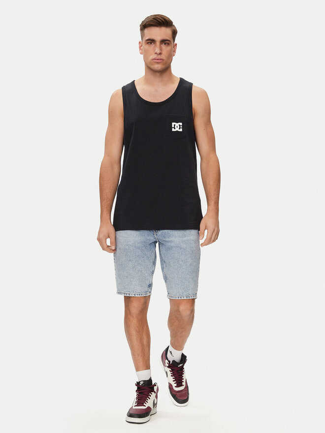 DC DC Tank top Star Pocket Tt ADYZT05378 Μαύρο Regular Fit