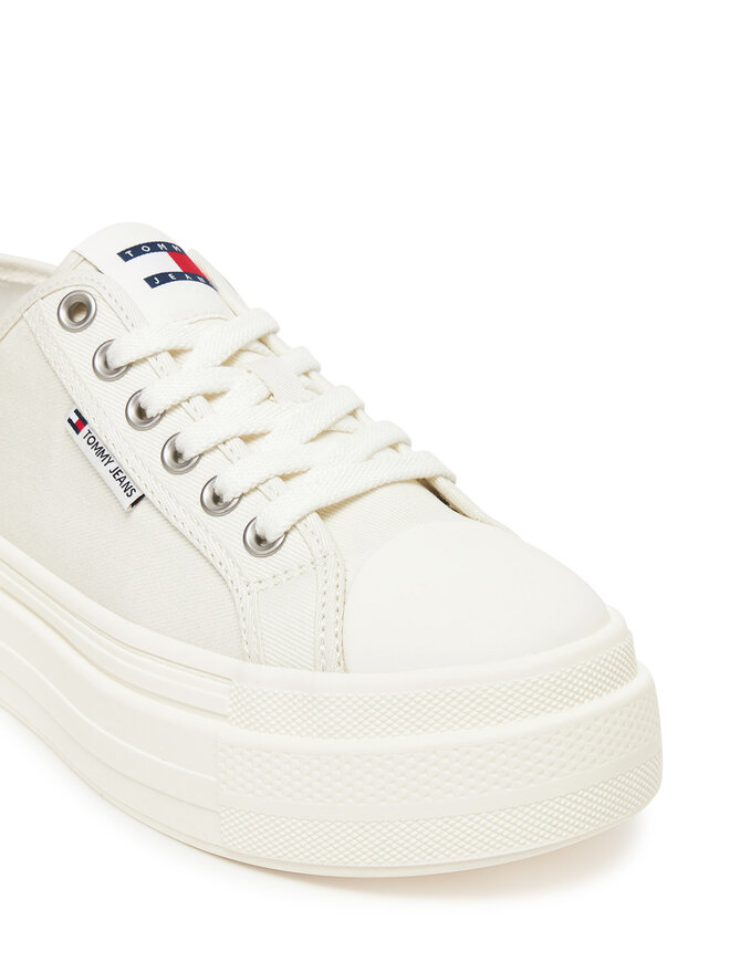 Tommy Jeans Sneakersy Tommy Jeans Tjw Foxing Flatform Lc EN0EN02736 Biały