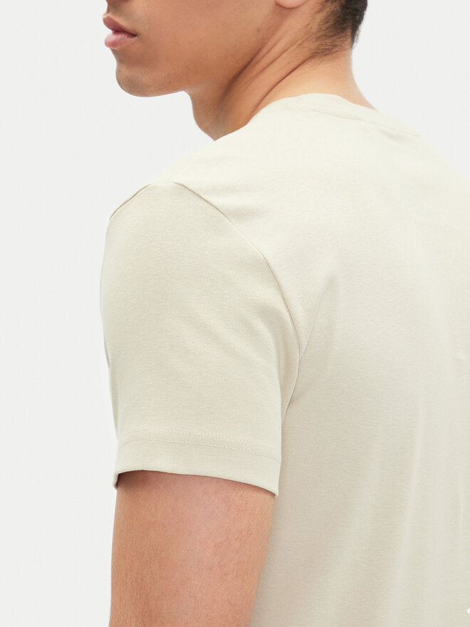 Mustang Mustang T-Shirt Allen 1016486 Beige Slim Fit