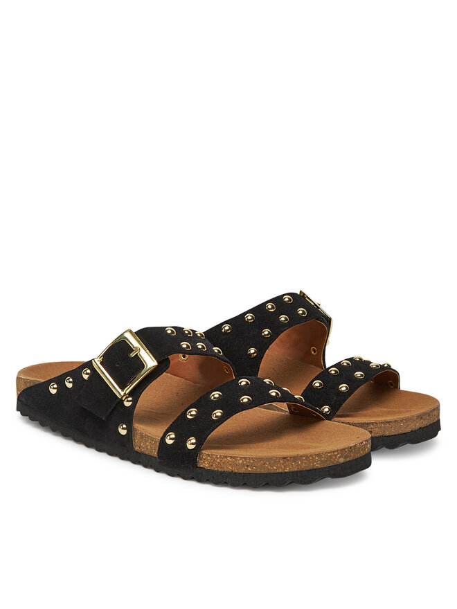 Pieces Pantoletten Pieces Pcseluna Fotbed 17156836 Schwarz