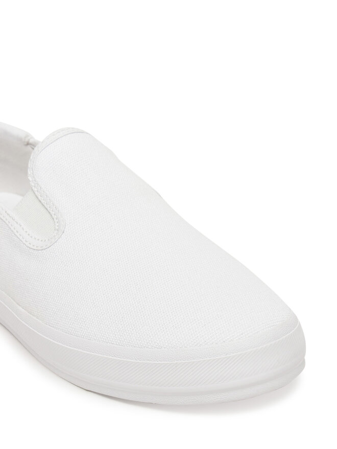 Tommy Hilfiger Sneakers aus Stoff Tommy Hilfiger Vulc Canvas Slip-On Sneaker FW0FW08645 Weiß