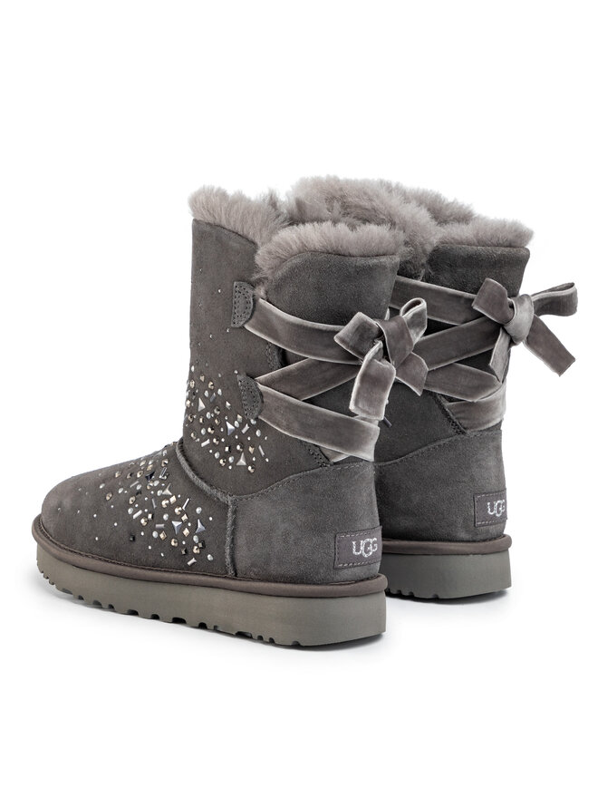 Ugg Μπότες Χιονιού Ugg W Classic Galaxy Bling Short 1103798 Γκρι