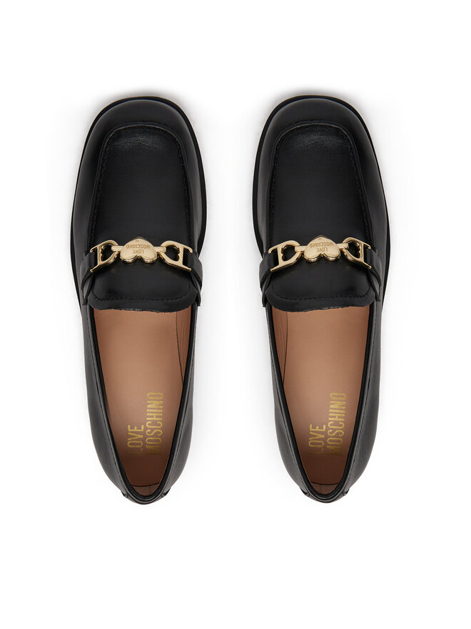 LOVE MOSCHINO Loafersy LOVE MOSCHINO JA10012G1MIA0000 Czarny