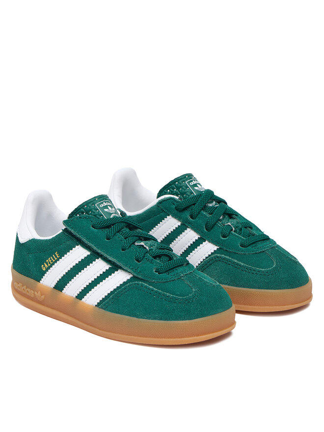 adidas Sneakers adidas Gazelle Indoor Comfort Closure Elastic Lace IH9130 Grün