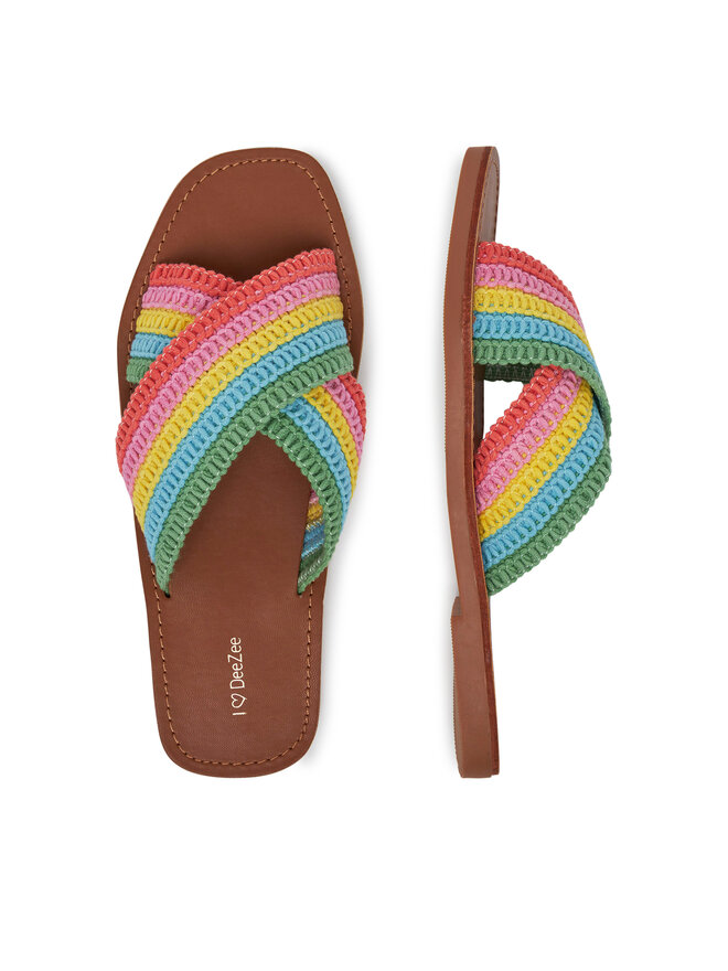 DeeZee Pantoletten DeeZee E4736-1 Bunt