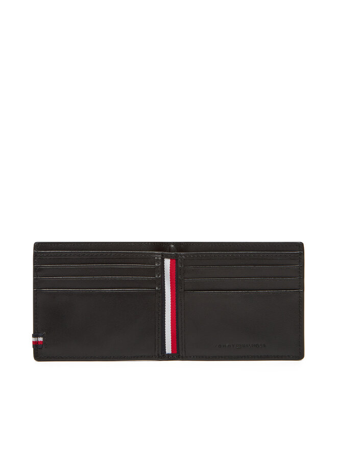 Tommy Hilfiger Veľká pánska peňaženka Tommy Hilfiger Th Foundation Mini Cc Wallet AM0AM13507 Čierna
