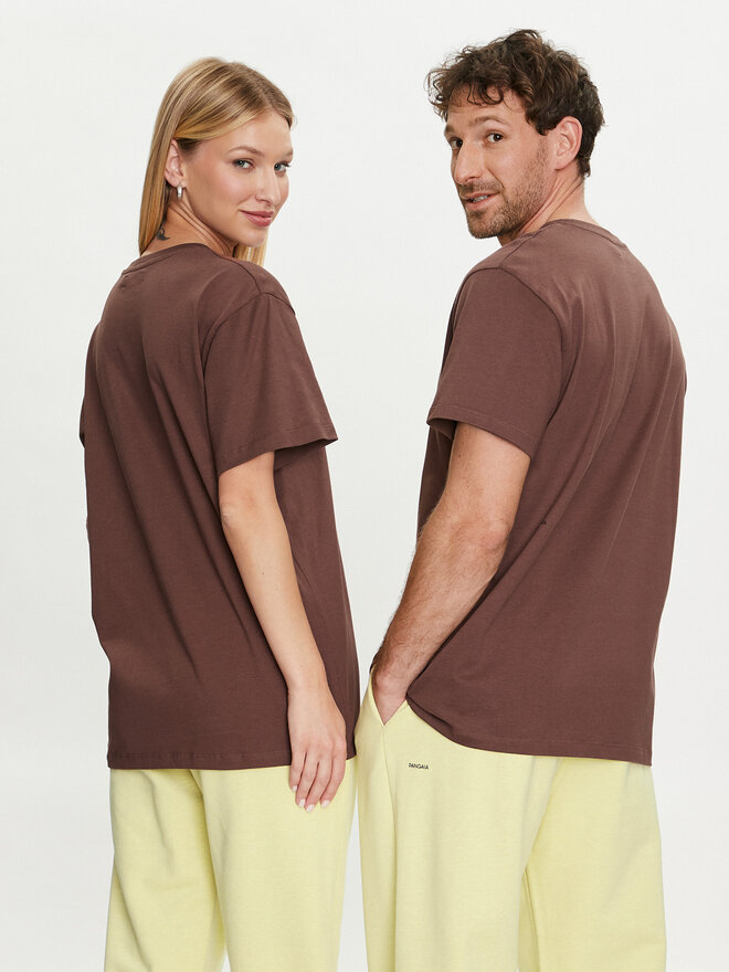 Pangaia Pangaia Camiseta 365 With C-Fiber Marrón Regular Fit