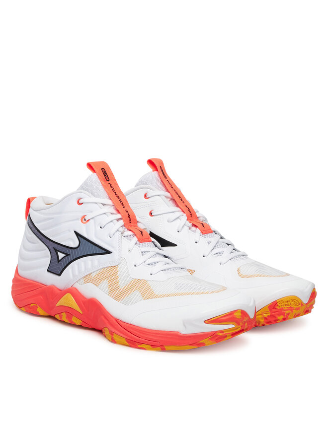 Mizuno Batai uždaroms aikštelėms Mizuno Wave Momentum Elite Mid V1GA2517 Oranžinė