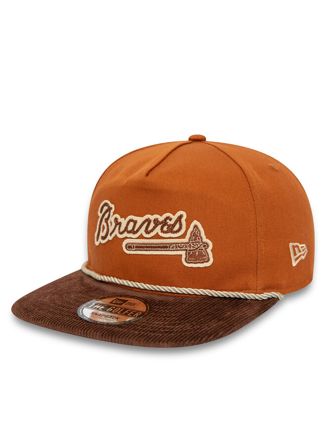 New Era Бейсболка New Era Cord Golfer Braves 60435053 Коричневий