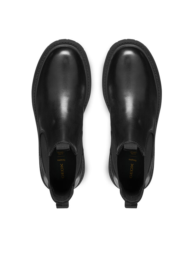 Geox Kotníková obuv s elastickým prvkem Geox D Spherica Ec7 D56VDA 00043 C9999 Černá