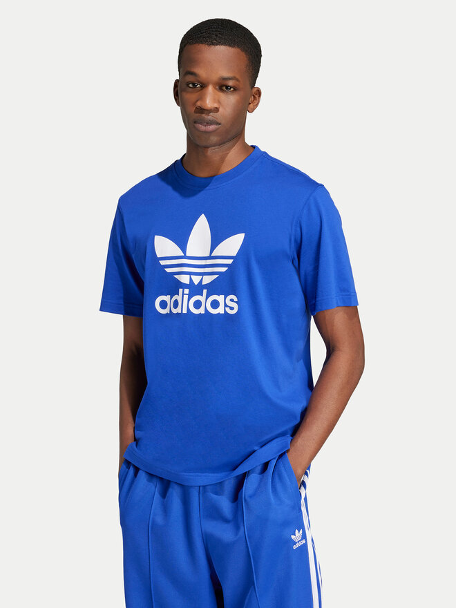 adidas adidas Футболка adicolor Trefoil IZ3058 Голубий Regular Fit