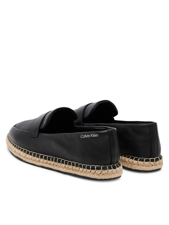 Calvin Klein Espadrile Calvin Klein Espadrille W/Ck Hw - Lth HW0HW02390 Negru